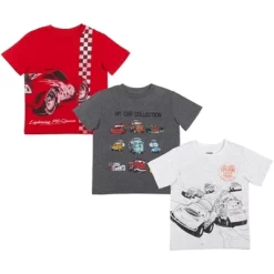 Disney Pixar Cars Lightning McQueen 3 Pack Graphic T-Shirts Little Kid -Family Style Shop GUEST ca59f087 f57d 41c9 935d 8f5d84e092ae