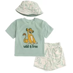 Disney Lion King Mickey Mouse Simba Baby T-Shirt Bike Shorts And Hat 3 Piece Newborn To Infant -Family Style Shop GUEST ca79fe72 a2bc 4188 bfe5 8f1d0be1d494