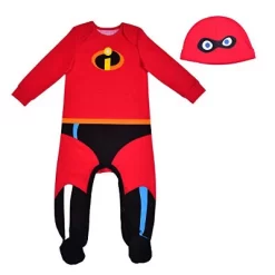 Disney Baby Boy's The Incredibles Jack Jack 2 Piece Coverall Suit Footie With Cap Set For Infant -Family Style Shop GUEST caddd565 6444 4815 bdcc cbba22885990