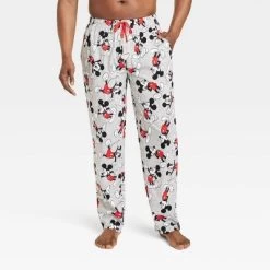 Men's Disney Mickey Mouse Knit Pajama Pants - Gray -Family Style Shop GUEST cb07d4cb 698d 44e6 b938 a979052790b3