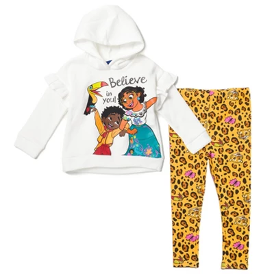 Disney Encanto Mirabel Girls Pullover Fleece Hoodie And Leggings Outfit Set Little Kid To Big Kid 8 Disney Encanto Mirabel Girls Pullover Fleece Hoodie And Leggings Outfit Set Little Kid To Big Kid - Image 6