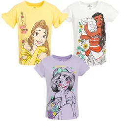 Disney Princess Ariel Snow White Rapunzel Girls 3 Pack T-Shirts Little Kid To Big Kid -Family Style Shop GUEST cbe4f960 467c 4c88 ab58 82183bd75b2f