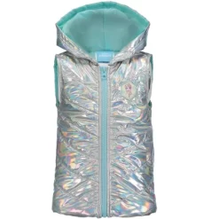 Disney Frozen Princess Anna Elsa Girls Zip Up Vest Puffer T-Shirt And Leggings 3 Piece Outfit Set Toddler -Family Style Shop GUEST cc23cc9d cbff 4bfe 9b9f cf83528e4c64