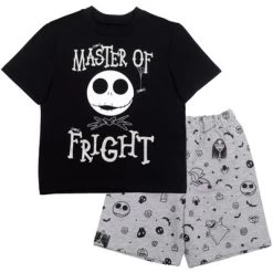 Disney Nightmare Before Christmas Jack Skellington T-Shirt Shorts Black/Gray -Family Style Shop GUEST cc4edcc7 fcd9 4b37 a9ea 82bdfc3c9277