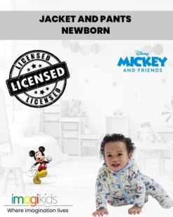 Disney Mickey Mouse Baby Fleece Jacket And Pants Newborn
