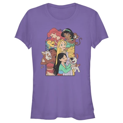 Junior's Disney Princess Pets Distressed T-Shirt 5 Junior's Disney Princess Pets Distressed T-Shirt - Image 3