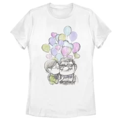 Disney Women's Up Carl And Ellie Love T-Shirt -Family Style Shop GUEST d0c3e8e2 275c 4474 bc6c 46b03ae855a1