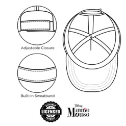 Disney Girls Minnie Mouse Glitter Baseball Cap -Family Style Shop GUEST d0c40a0d 115a 4633 88b7 5ac9d2ff9a6b