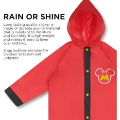 Disney Mickey Mouse Boys Umbrella With Matching Raincoat Set, Kids Ages 2-7 -Family Style Shop GUEST d0c5fb6e b855 4a39 9c56 0b7774a52ea5