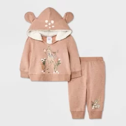 Baby Girls' 2pc Disney Bambi Top And Bottom Set - Light Brown -Family Style Shop GUEST d1fea80d 7fd2 49b3 b4ea 5d584aa38127