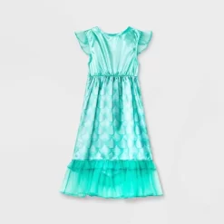 Toddler Girls' Disney Princess Ariel Dress-Up NightGown - Blue
