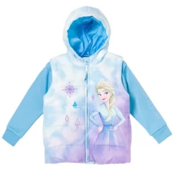 Disney Frozen Elsa Girls Zip Up Vest 2fer Jacket Toddler -Family Style Shop GUEST d3ee587b 97d6 45a0 be2d c4a8ce7c0229