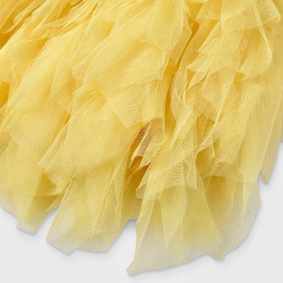 Toddler Girls' Disney Princess Belle Sleeveless Tutu Dress - Yellow 4 Toddler Girls' Disney Princess Belle Sleeveless Tutu Dress - Yellow - Image 2