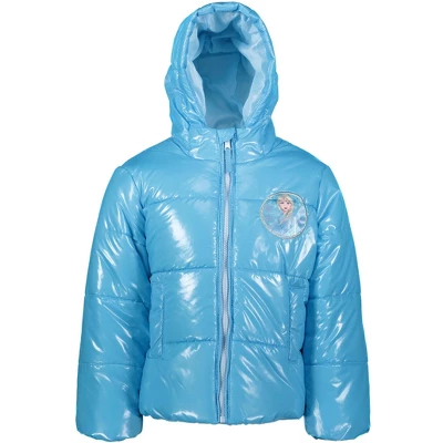 Disney Frozen Elsa Princess Anna Girls Winter Coat Puffer Jacket Little Kid 7 Disney Frozen Elsa Princess Anna Girls Winter Coat Puffer Jacket Little Kid - Image 5