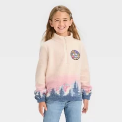 Girls' Disney Mickey & Minnie Mouse Pullover Sweatshirt - Off White -Family Style Shop GUEST d9fac49c 984d 4575 bb3b 158a34e5dedf