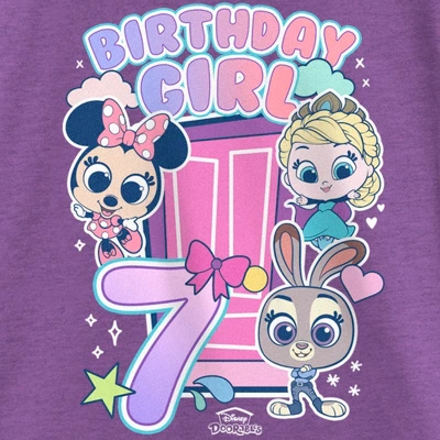 Girl's Doorables Birthday Girl 7 T-Shirt 3 Girl's Doorables Birthday Girl 7 T-Shirt