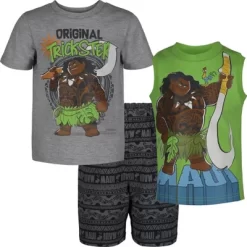 Disney Moana Maui French Terry Shorts Tank Top And T-Shirt 3 Piece Outfit Set Toddler -Family Style Shop GUEST db537f27 335b 4d1e adab 8dff464b444b