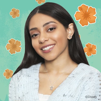 Disney Womens Lilo & Stitch Sterling Silver 3D Pendant Necklace, 18'' 4 Disney Womens Lilo & Stitch Sterling Silver 3D Pendant Necklace, 18'' - Image 2