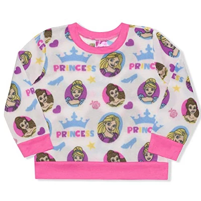 Disney Princess Girl's 2-Pack Graphic Pullover Sweatshirt And Jogger Pants Set For Toddler 4 Disney Princess Girl's 2-Pack Graphic Pullover Sweatshirt And Jogger Pants Set For Toddler - Image 3