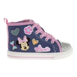 Disney Minnie Mouse Shoes Girl Sneakers - High Top Casual Canvas Characters Slip On Kids Shoes (toddler/little Kid Sizes 6-12) -Family Style Shop GUEST de884ced 9a5a 4530 aee3 259384f4ffb5