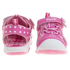 Disney Minnie Mouse Pink Light Up Beach Water Summer Shoes - Hook And Loop Closed Toe Sandals And Open Toe Sandals (sizes 6-12 Toddler / Little Kid) -Family Style Shop GUEST e1fdb3e5 301e 44ce 9323 338ddfcfb17f