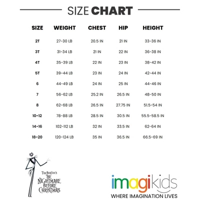 Disney Nightmare Before Christmas Jack Skellington - 3 Pack T-Shirts Little Kid To Big Kid 8 Disney Nightmare Before Christmas Jack Skellington - 3 Pack T-Shirts Little Kid To Big Kid - Image 6