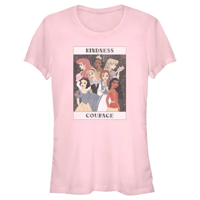Junior's Disney Princesses Kindness And Courage Poster T-Shirt 5 Junior's Disney Princesses Kindness And Courage Poster T-Shirt - Image 3