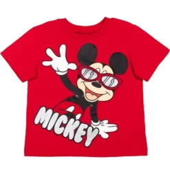 Disney Mickey Mouse Toddler Boys French Terry 4 Piece Mix N' Match T-Shirt Shorts Set -Family Style Shop GUEST e3f04e92 ee75 4489 8d91 1f2169c695e9