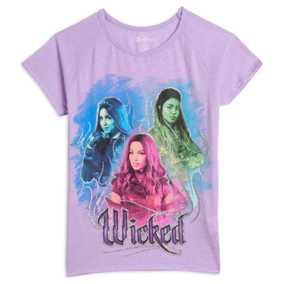Disney Descendants Audrey Evie Mal Girls 3 Pack T-Shirts Little Kid To Big Kid 3 Disney Descendants Audrey Evie Mal Girls 3 Pack T-Shirts Little Kid To Big Kid