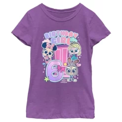 Girl's Doorables Birthday Girl 6 T-Shirt -Family Style Shop GUEST e454bd35 92b0 41b9 97c5 26ab04783ce7