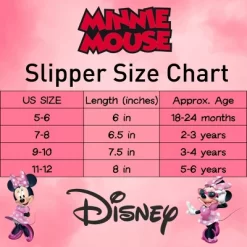 Disney Kids Girl's Minnie Mouse Slippers - Plush Lightweight Warm Comfort Soft Aline House Slippers - Pink Bow Minnie (size 5-12 Toddler/Little Kid) -Family Style Shop GUEST e4759a69 2196 4713 a628 16603edcff79 1
