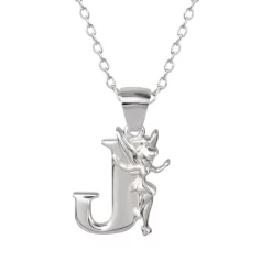 Disney Tinkerbell Initial Silver Pendant Necklace -Family Style Shop GUEST e50bb453 5068 4eff a896 6b25730eee36