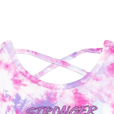 Disney Descendants Mal Evie Fashion Sleeveless Romper Purple Tie-Dye 4 Disney Descendants Mal Evie Fashion Sleeveless Romper Purple Tie-Dye - Image 2