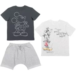 Disney Mickey Mouse T-Shirt And Shorts Outfit Set Grey / Oatmeal -Family Style Shop GUEST e5b3917b 8c6e 4dd7 b0f0 db82f8dd93d3