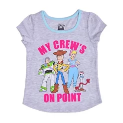 Disney Girl's 4-Pack Stand Back Fellas Toy Story Short Sleeve Graphic Tees For Toddler -Family Style Shop GUEST e6011ca6 fc97 4c67 9ace d60993feef3c