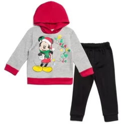 Disney Mickey Mouse Christmas Fleece Pullover Hoodie And Pants Outfit Set Infant To Little Kid -Family Style Shop GUEST e6d29a5b 7386 4ce6 9392 0ca409ca042c