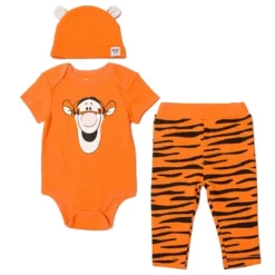 Disney Classics Winnie The Pooh Lion King Bambi Baby Bodysuit Pants And Hat 3 Piece Outfit Set Newborn To Infant -Family Style Shop GUEST eb511daf 5b21 46b6 80fa c48c262dabd7