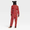 Men's Disney 100 Mickey Mouse Print Long Sleeve Pajama Jumpsuit - Red -Family Style Shop GUEST ebd3b90d 8ce0 4387 8844 ce279125f45b