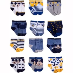 Disney Baby Boys’ Socks - 12 Pack Mickey Mouse, Winnie The Pooh, Lion King, Toy Story (Newborn/Infant) -Family Style Shop GUEST ec043bf2 79cc 4d24 80e6 7272832840e2