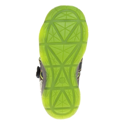 Disney Pixar Toy Story Woody Buzz Summer Sandals With Lights - Beach Pool Water Open Toe Slides Adjustable - Green Navy (Toddler / Little Kid) 6 Disney Pixar Toy Story Woody Buzz Summer Sandals With Lights - Beach Pool Water Open Toe Slides Adjustable - Green Navy (Toddler / Little Kid) - Image 4