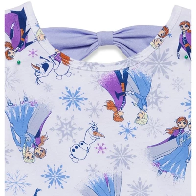 Disney Frozen Elsa Princess Anna Olaf Christmas Girls Skater Dress Toddler 4 Disney Frozen Elsa Princess Anna Olaf Christmas Girls Skater Dress Toddler - Image 2