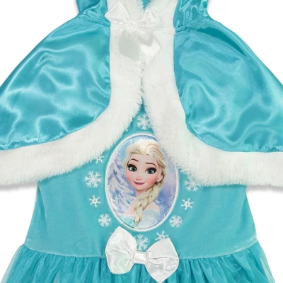 Disney Frozen Elsa Girls Fur Dress Little Kid To Big Kid 8 Disney Frozen Elsa Girls Fur Dress Little Kid To Big Kid - Image 6