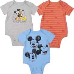 Disney Mickey Mouse 3 Pack Short Sleeve Bodysuits -Family Style Shop GUEST eedc44ac 8034 4173 a862 624719b9c032