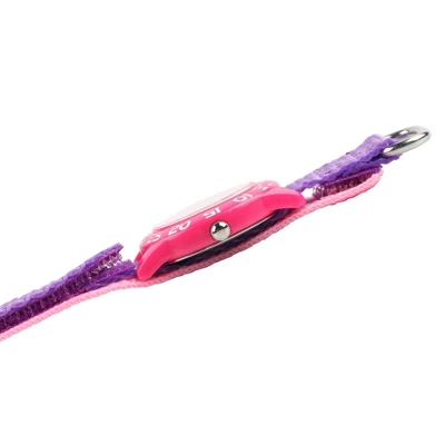 Girls' Disney Princess Belle Pink Plastic Time Teacher Watch - Purple 6 Girls' Disney Princess Belle Pink Plastic Time Teacher Watch - Purple - Image 4