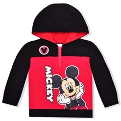 Disney Boy's Mickey Mouse Half Zip Pullover Hoodie For Toddler -Family Style Shop GUEST f19fdfe9 6687 488b 8cc2 3e8a39afc8c9