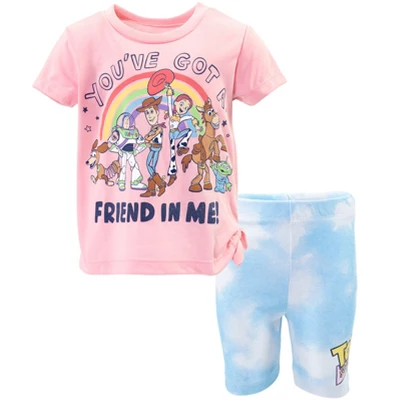 Disney Lion King Toy Story Moana Simba Nala Jessie Woody Girls T-Shirt & Bike Shorts Outfit Set Infant To Little Kid 11 Disney Lion King Toy Story Moana Simba Nala Jessie Woody Girls T-Shirt & Bike Shorts Outfit Set Infant To Little Kid - Image 9