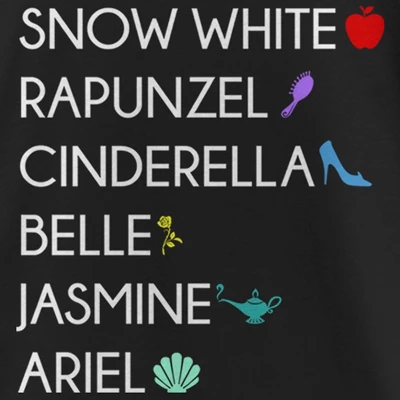 Girl's Disney Princess Items T-Shirt 3 Girl's Disney Princess Items T-Shirt