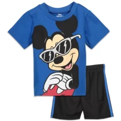 Disney Mickey Mouse Donald Duck Goofy Pluto Graphic T-Shirt And Mesh Shorts Outfit Set Infant To Little Kid -Family Style Shop GUEST f45132cc caf7 4103 a83b 7006c5f2957c