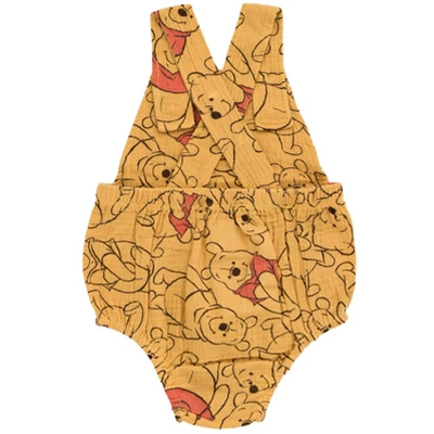 Disney Winnie The Pooh Mickey Mouse Goofy Donald Duck Baby Short Overalls Newborn To Infant 4 Disney Winnie The Pooh Mickey Mouse Goofy Donald Duck Baby Short Overalls Newborn To Infant - Image 2
