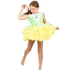 Disney Princess Tiana Tulle Costume Sleeveless Dress Green